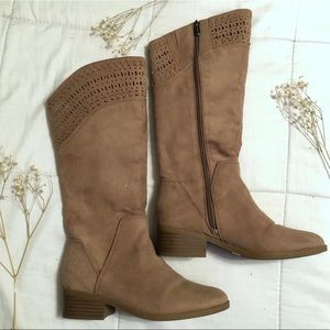 Vince Camuto Tan Suede Boots